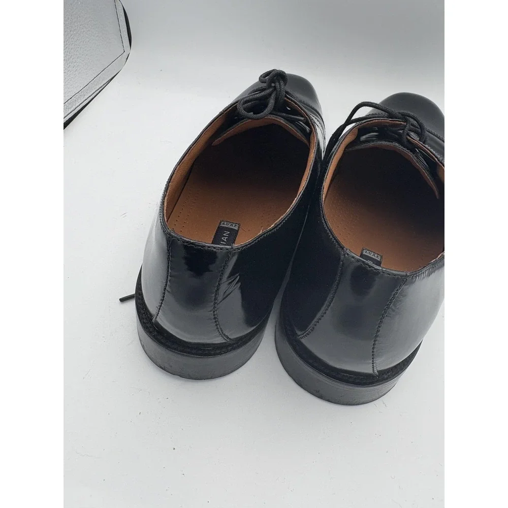 Bostonian Shoes‎ Mens Size 12 Black Leather Cap Toe Lace Up Oxford Dress Comfort
